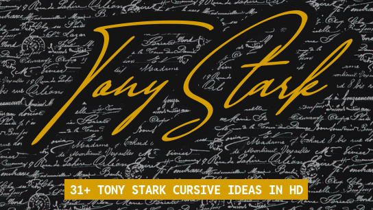 Tony Stark name signatures